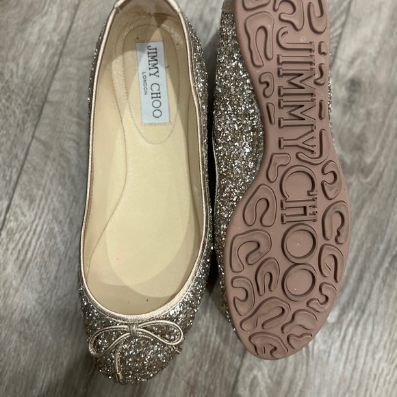 Jimmy Choo glitter flats - Picture 4 of 6